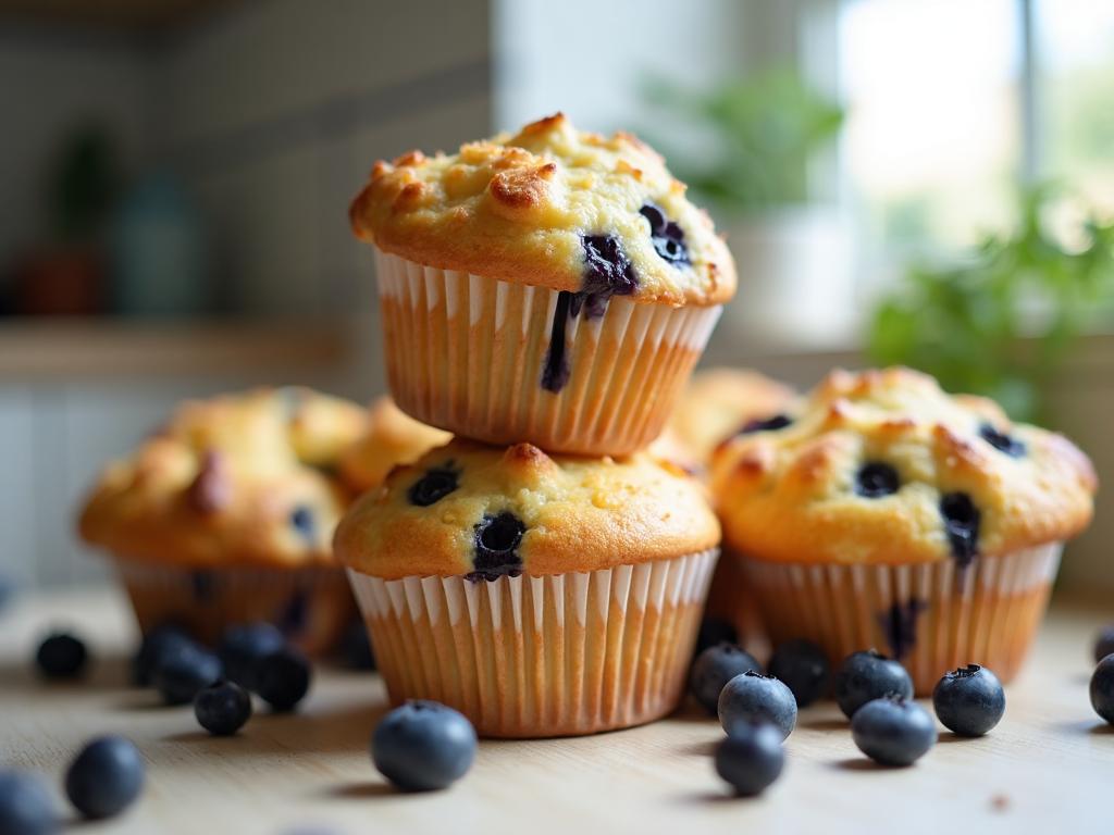 Bakery-Style Blueberry Muffins