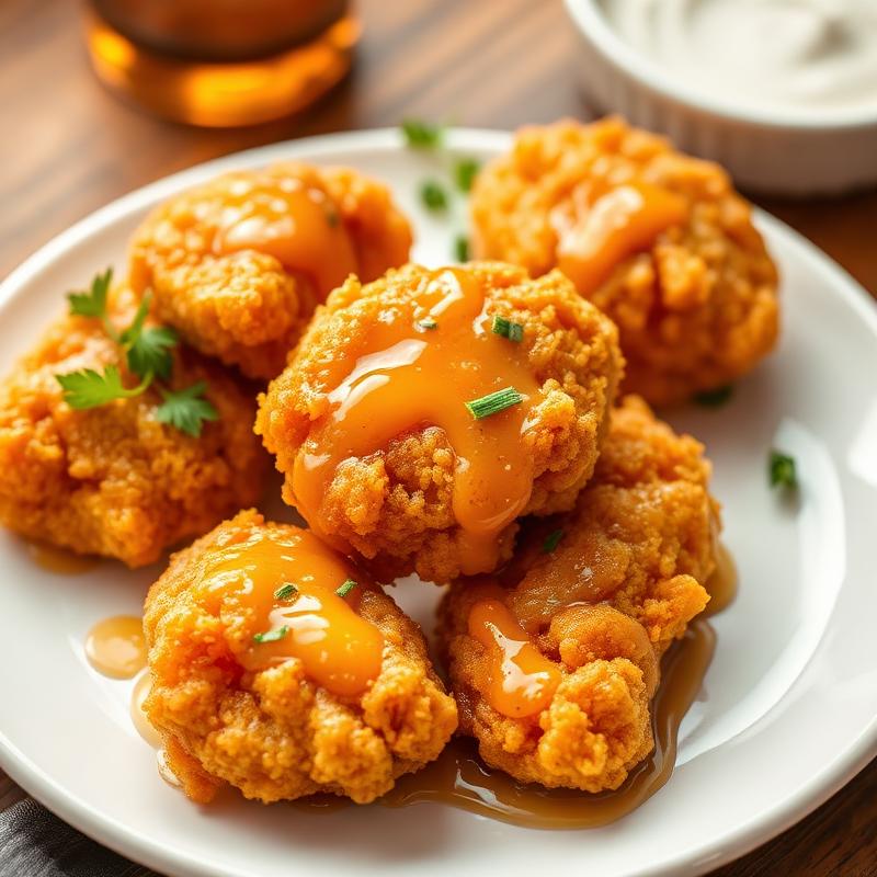 Crispy Honey Garlic Chicken Bites