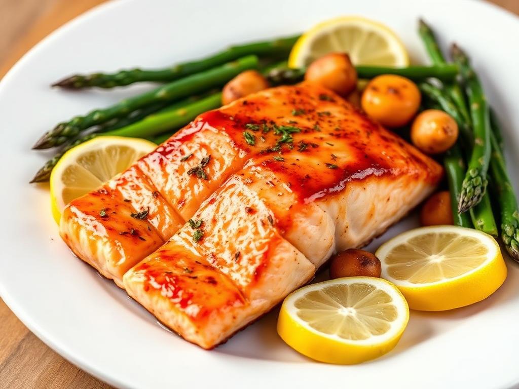 Honey Garlic Glazed Salmon