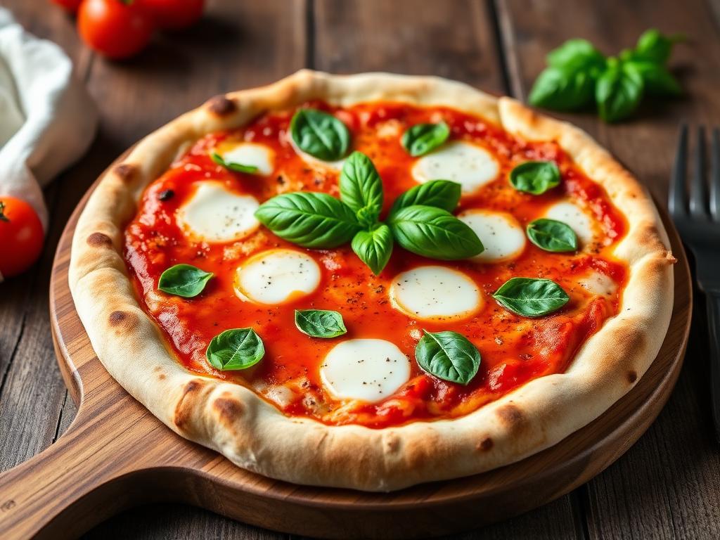 Authentic Neapolitan Margherita Pizza