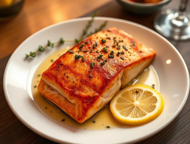 Pan-Seared Lemon Herb Salmon