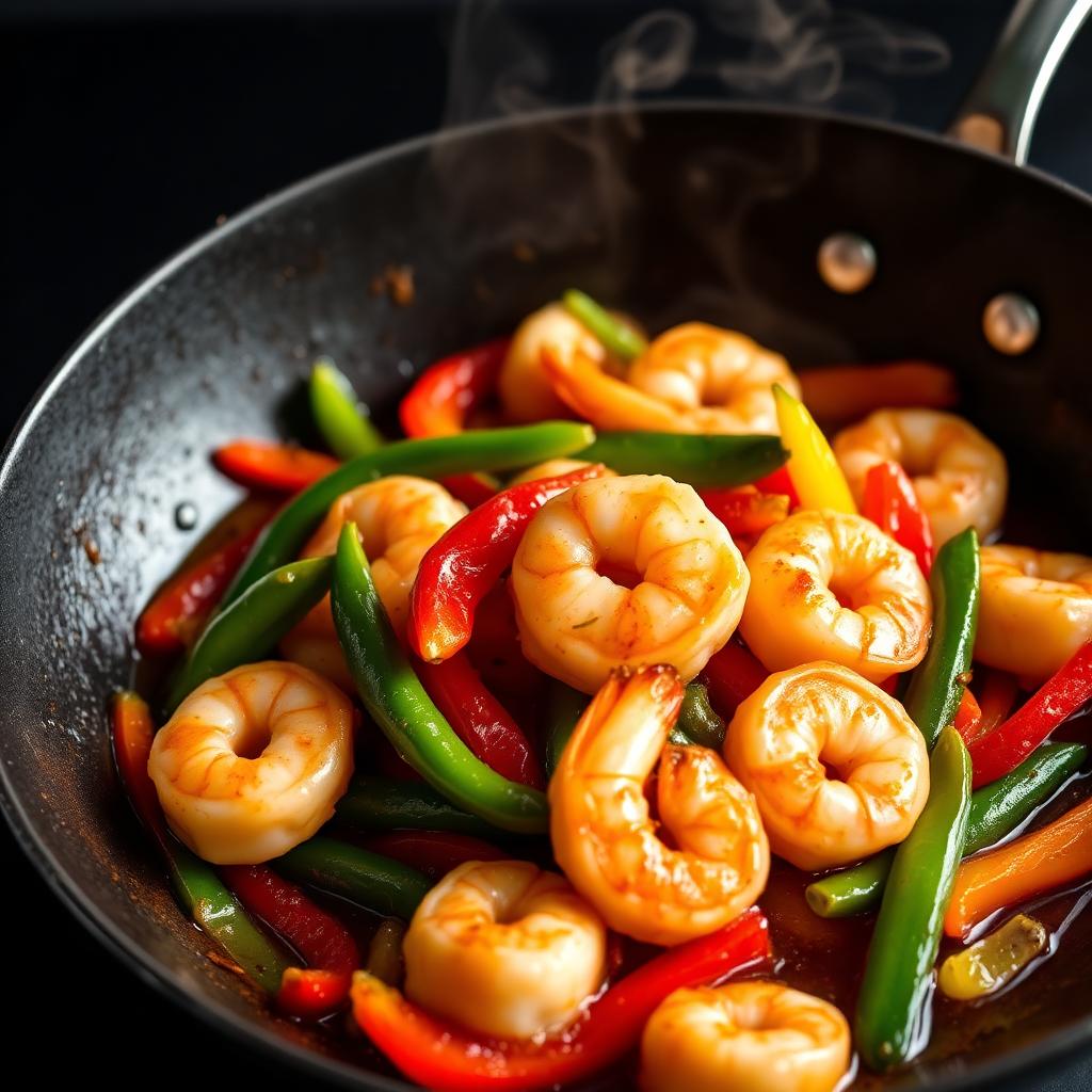 Garlic Butter Shrimp Stir Fry